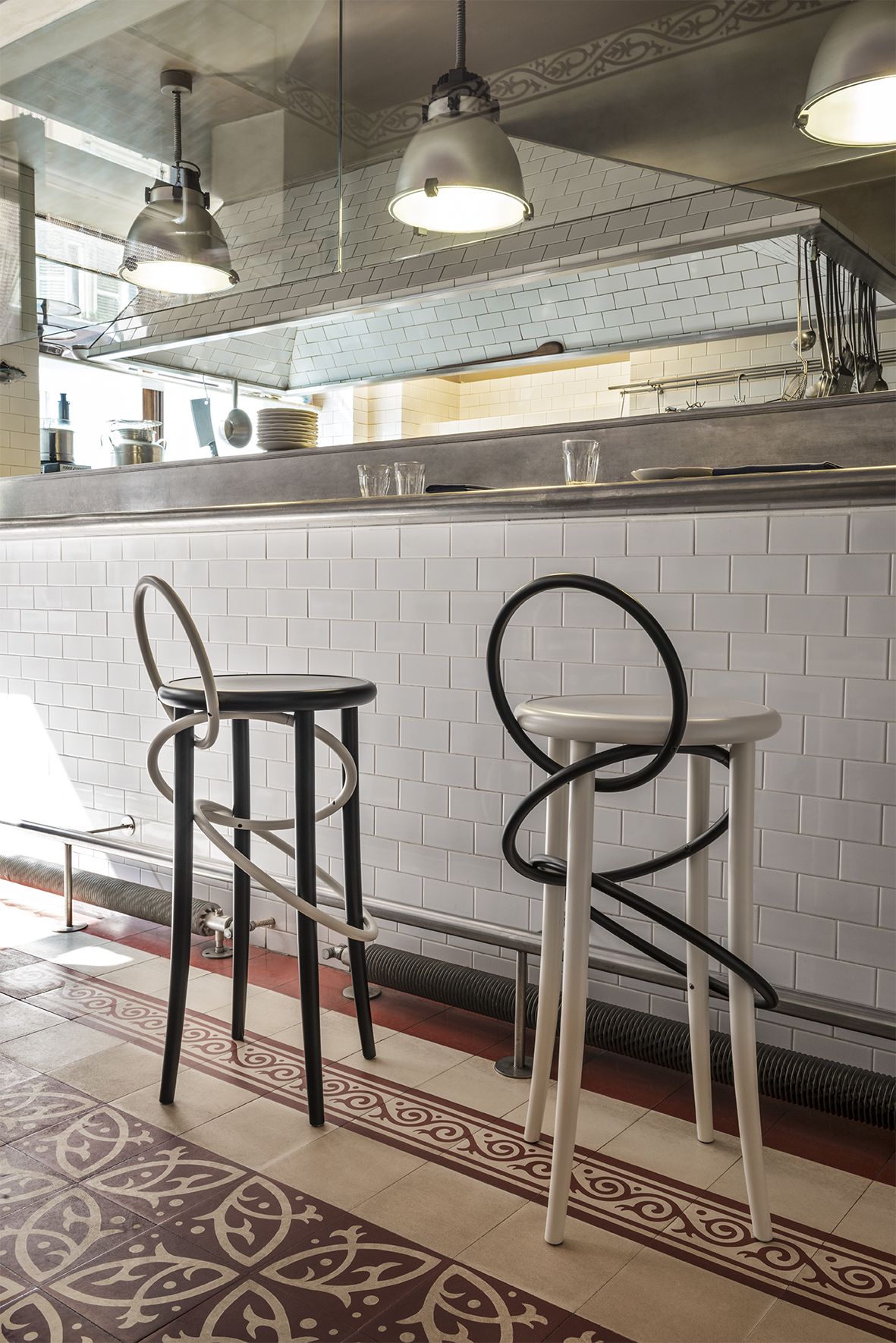 Высокий деревянный барный стул Wiener GTV Design CIRQUE ARCH-00149585 - Вид №4