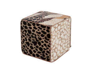 Квадратный пуф из ткани