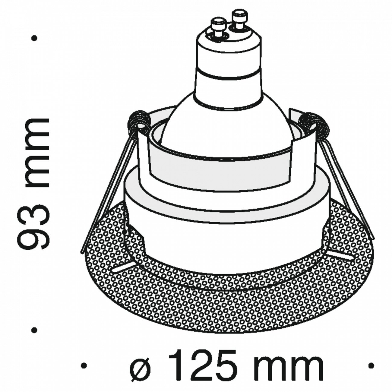 Встраиваемый спот черный Technical Hoop DL043 TECHNICAL DOWNLIGHT 00-3957151 Черный  - Вид №1