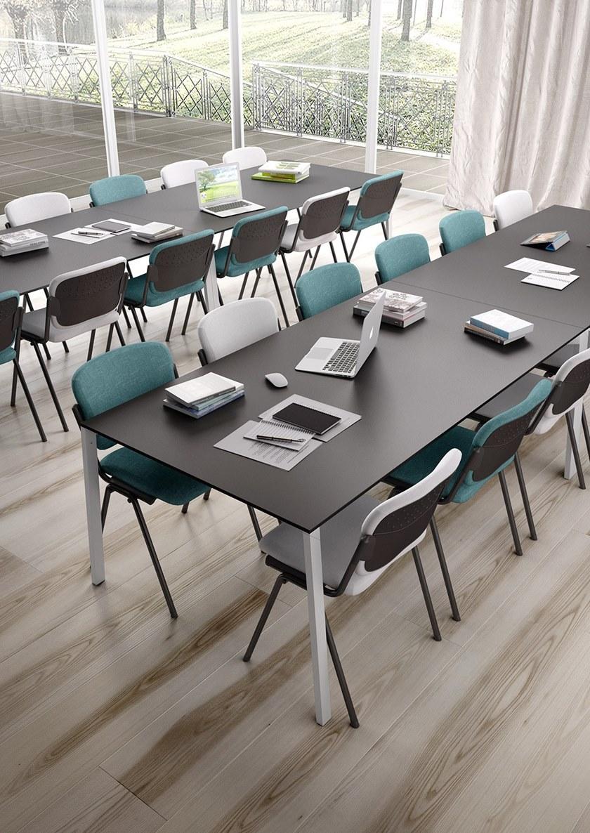 Leyform Штабелируемый стул из стали и ткани Cortina 6600le - Вид №1