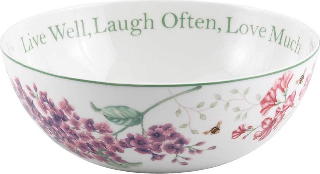 10563570 Lenox Салатник Lenox "Бабочки на лугу" 2л Фарфор 