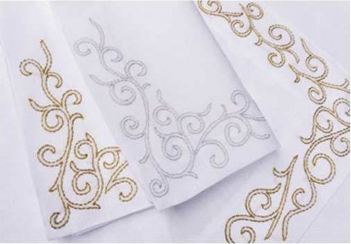 10542697 ERI Textiles Скатерть 180х300см "Арабески" Лён 