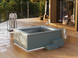 3-местный надземный прямоугольный мини-бассейн