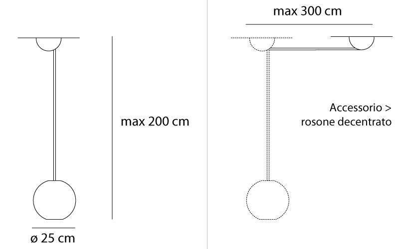 Светильник подвесной 25х25 см белый с черным Aggregato A089410 ARTEMIDE ДИЗАЙНЕРСКИЕ 00-3882278 Черный  - Вид №3