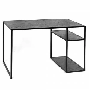 Письменный стол с полками черный дуб Romero INTELLIGENT DESIGN ПИСЬМЕННЫЕ СТОЛЫ ROMERO 260859 Черный