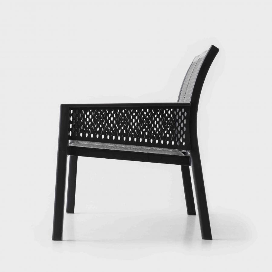 Скамейка из инженерного пластика с подлокотниками GABER Minush ARCH-00129875 - Вид №5