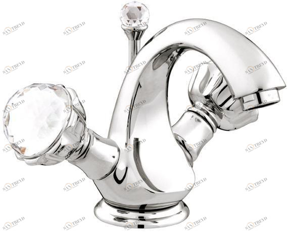 Bronces Mestre Смеситель для умывальника на одно отверстие с кристаллами swarovski® Atlantica sun-id-1500105