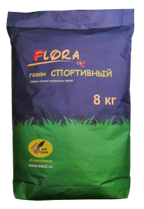 90741097 Смесь семян газонных трав Флора Газон Спортивный 8кг STLM-0363406 ДОМ СЕМЯН