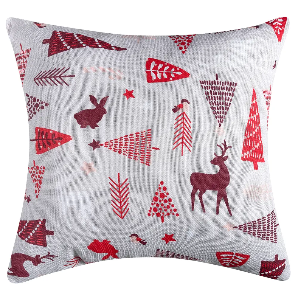 Подушка Altali Скандинавия 40x40 см цвет серо-красный STLM-2129598 - Вид №1