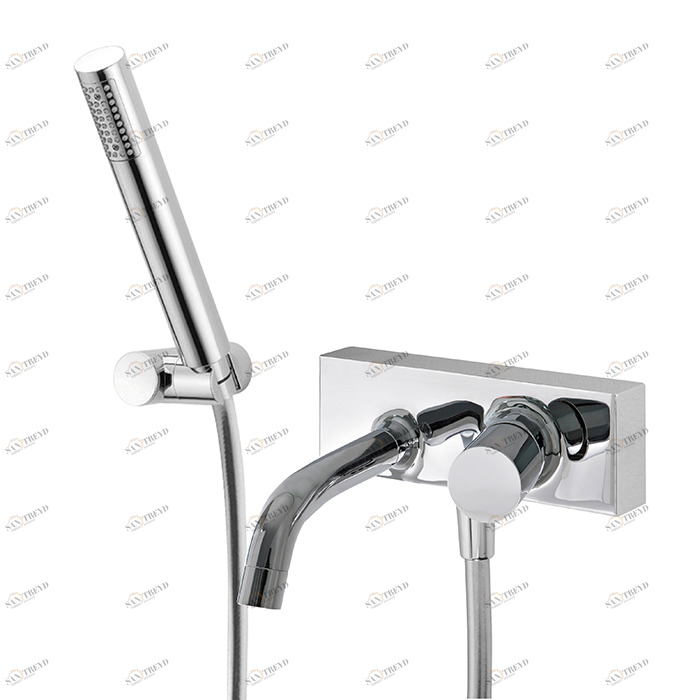 F3854 Смеситель внешнего монтажа на ванну с душевым комплектом FIMA CARLO FRATTINI Fluid 