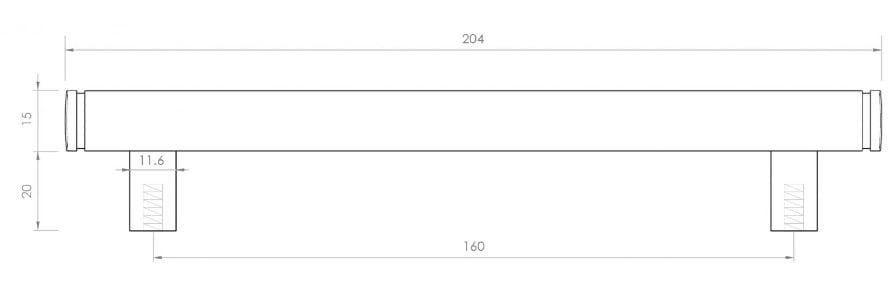 Металлическая Мостовая мебельная ручка LUSSO Bloomsbury ARCH-00040146 - Вид №17