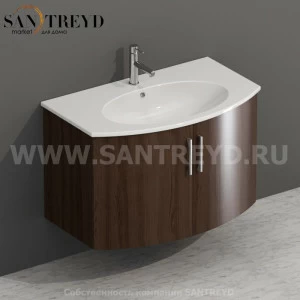 MDMA80Y6167 Тумба с двумя створками 78 см коричневая Globo 4ALL Италия