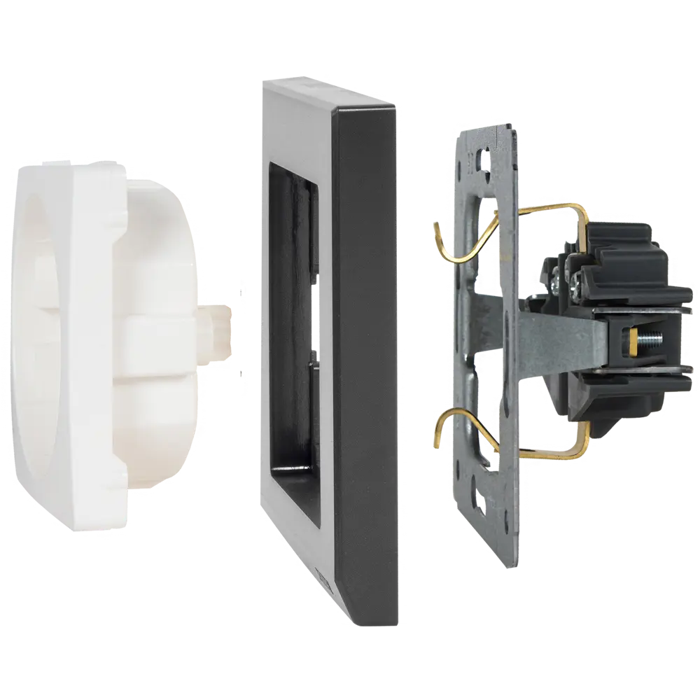 Рамка Werkel Stark для тройных розеток и выключателей, черная 82125378 STLM-0019707 - Вид №2