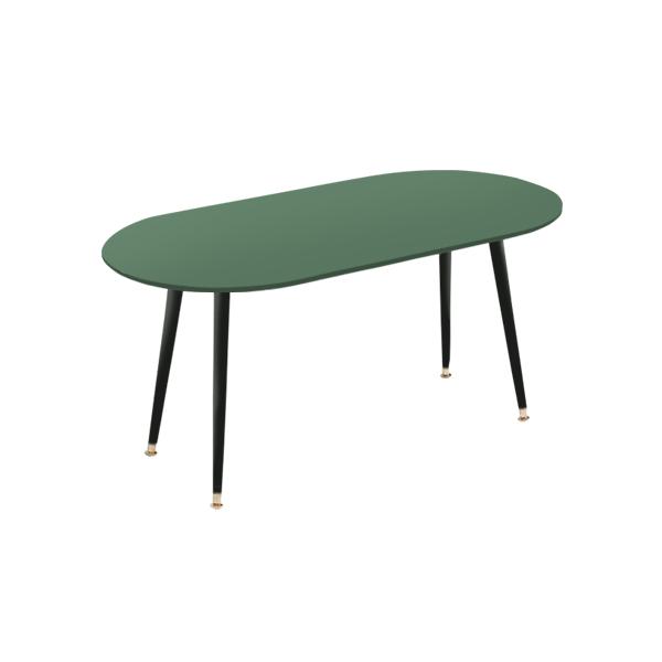 Кофейный столик с деревянными ножками кейл Soap WOODI  00-3966169 Зеленый  - Вид №4