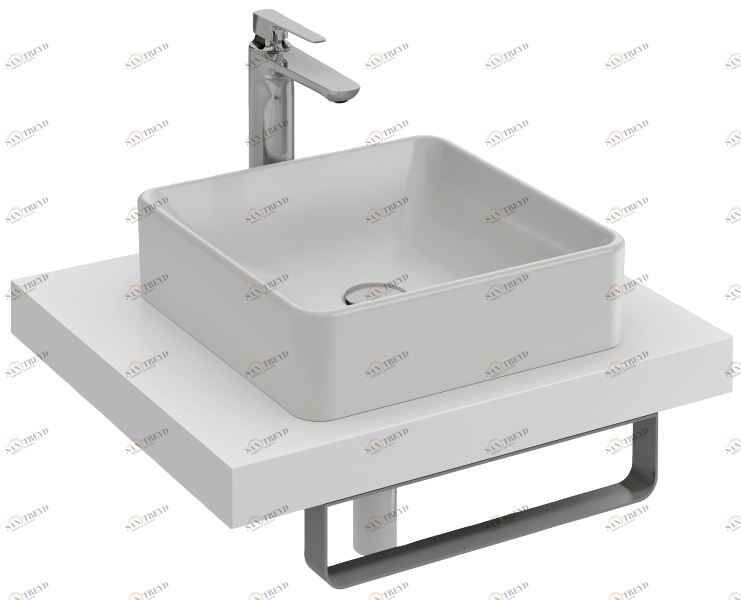 EB64-1000-N07 Столешница с отверстием для раковины vox еvg102 (40 см) или evf102 (60 см) Jacobdelafon PARALLEL Santreyd