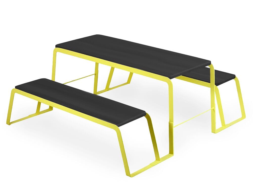 Цельный деревянный цельный стол со встроенными скамейками Alankaram KLOP ARCH-00022739 - Вид №6