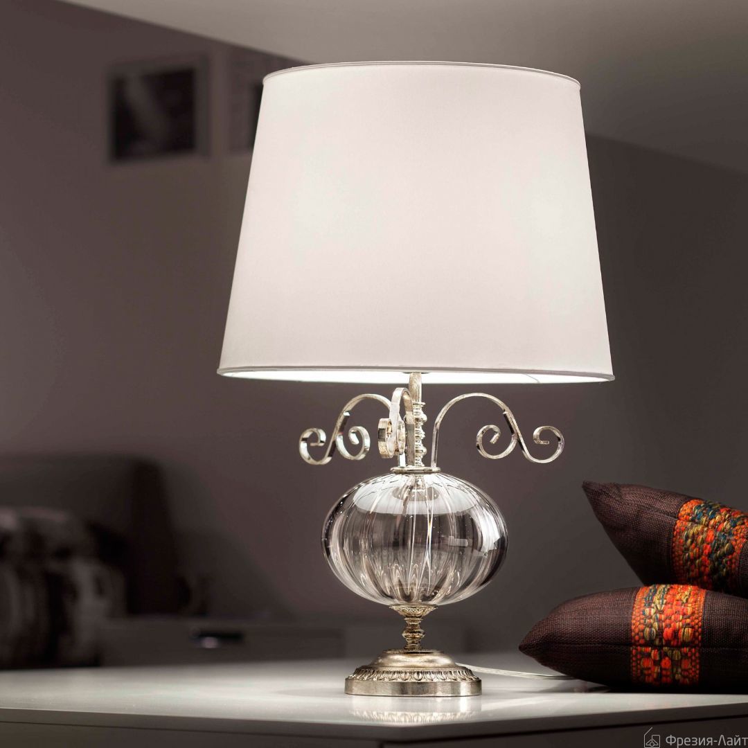 Masiero Antika TL1P P17 Argento Antico/Vet. Fume лампа настольная 115083