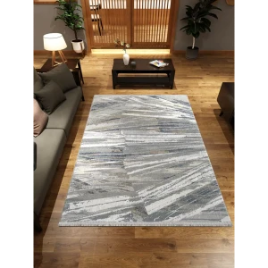 91573984 Ковер Otto Stella 0746B L.Grey-L.Beige 80x150 см Полипропилен цвет Синий STLM-1064916