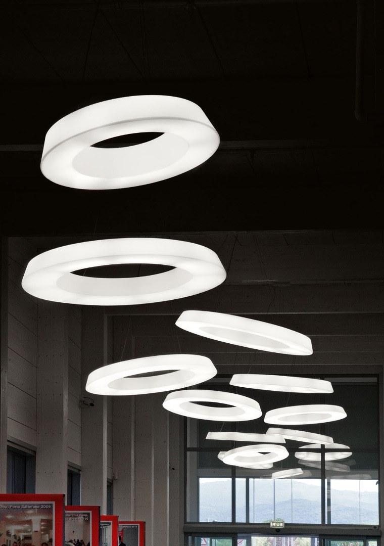 Martinelli Luce Светодиодный подвесной светильник из полиэтилена с диммером Circular pol 2057/j - Вид №5