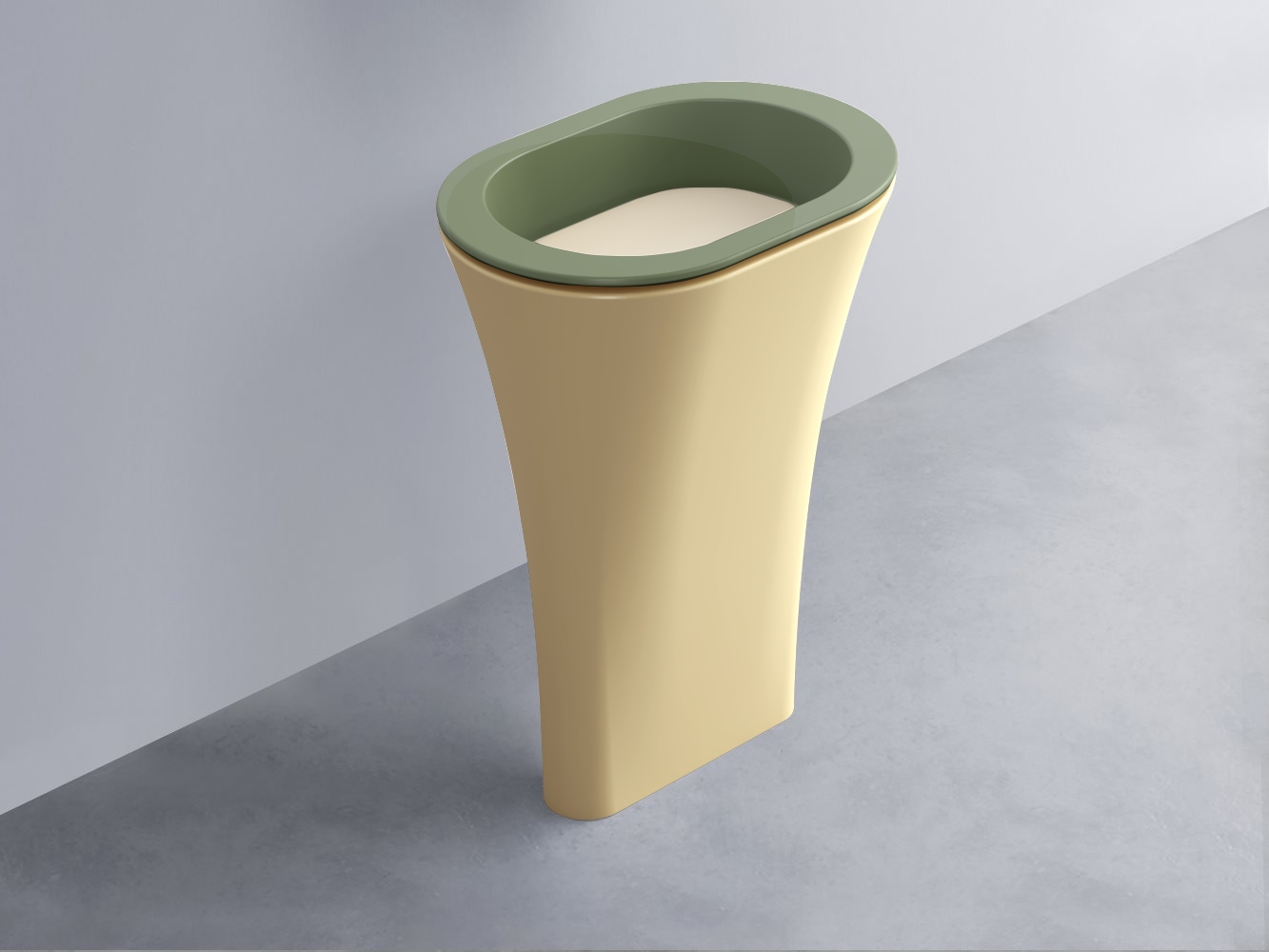 AMLA65-AG+AMPILO-LN+AMCOLO-CN Раковина Amedeo Ovale отдельностоящая cielo Enjoy + Amedeo Ceramica Cielo