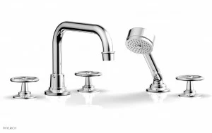 Смеситель для ванны WORKS Phylrich  220-48-026 Хромированный