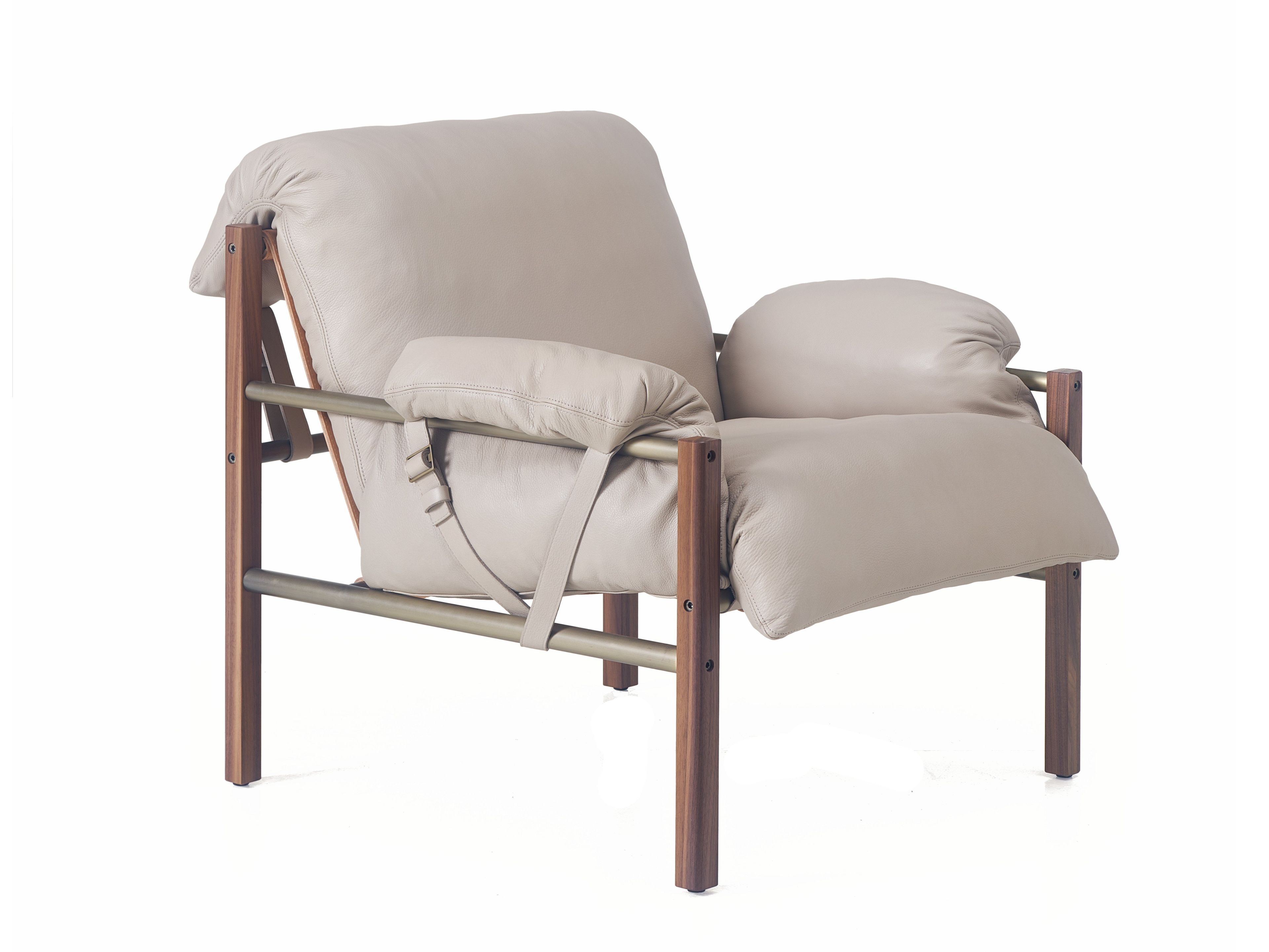 Кожаное клубное кресло с подлокотниками BassamFellows Слинг ARCH-00103401 - Вид №14