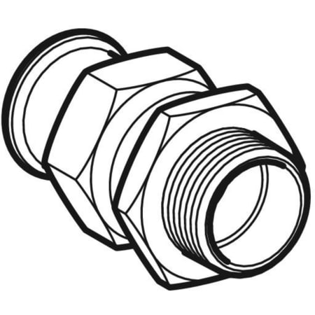 25335 Разъемное соединение Geberit Mapress из углеродистой стали, с наружной резьбой Geberit  - Вид №1