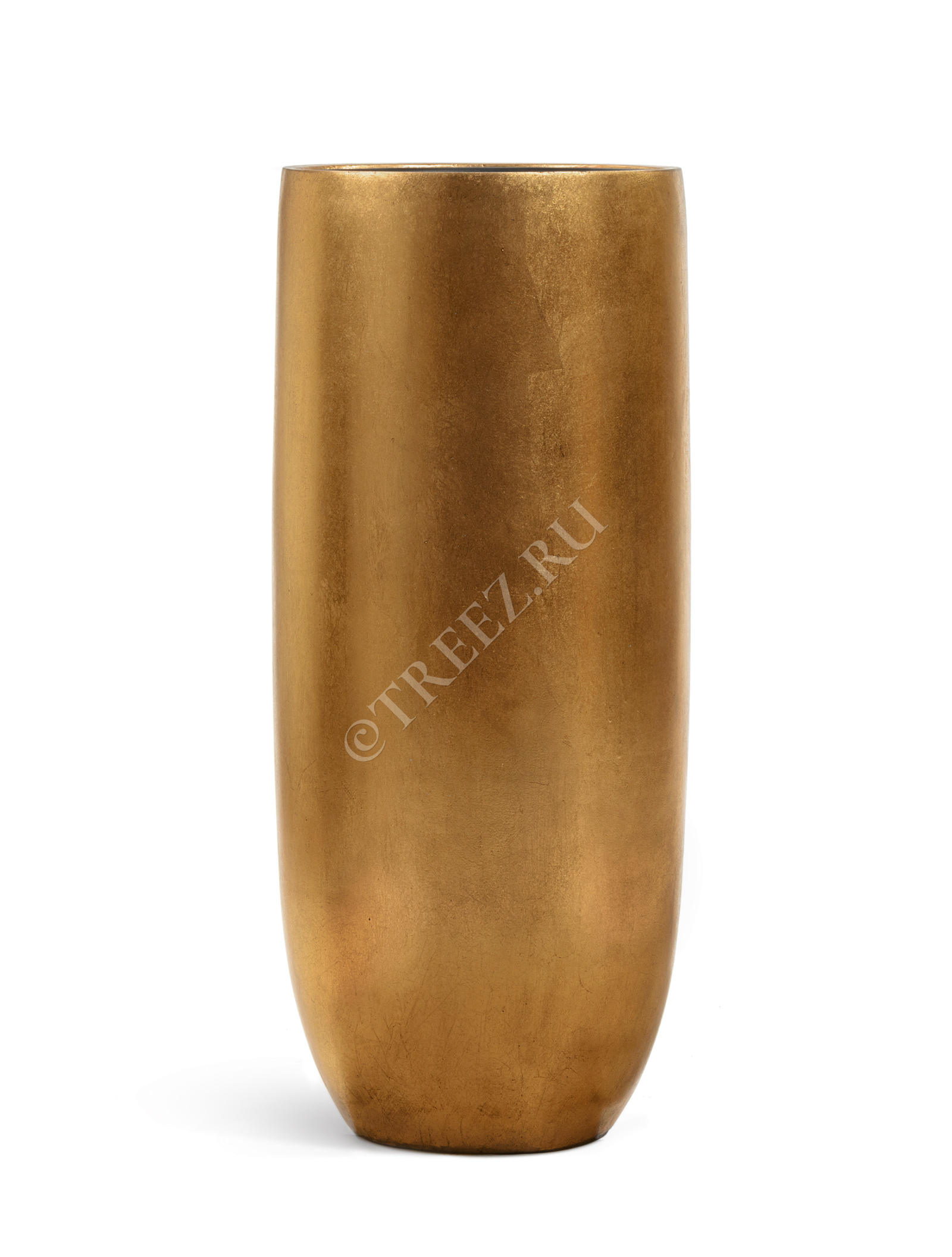 41.3317-04-014-GLD-95 Кашпо  Effectory - серия Metal - Высокий округлый конус - Сусальное золото Цветочная коллекция  - Вид №2