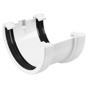 Соединитель желобов белый