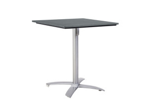 76.00.0068 Стол Победы Tradition Resysta stone серый 70 × 70 + рамка стола алюминий серебристый Mbm