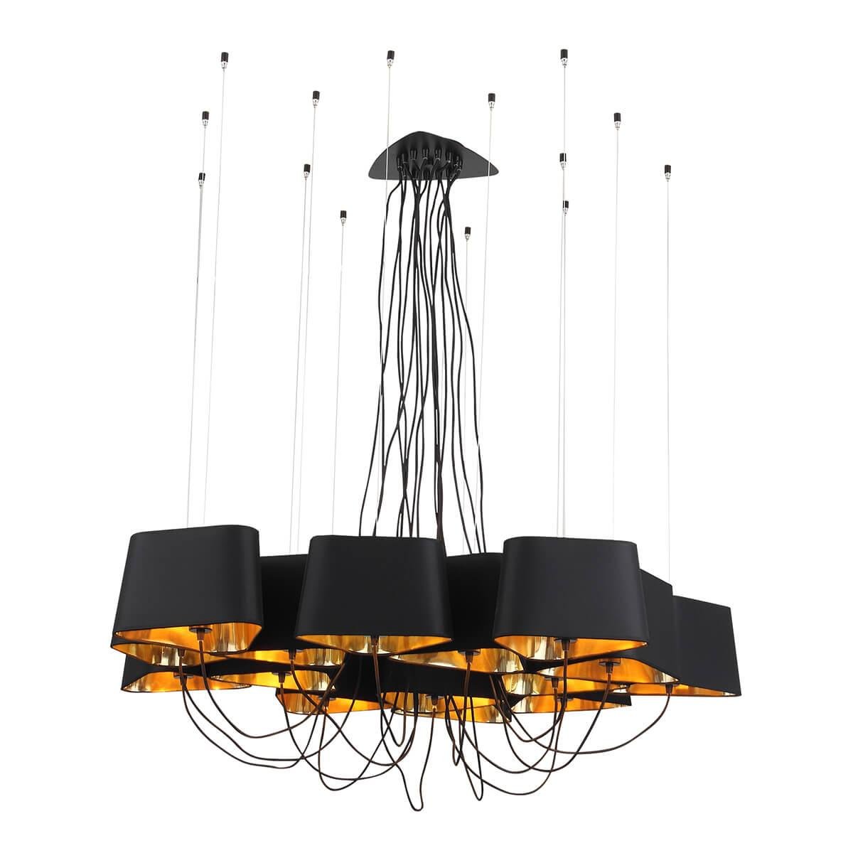 Люстра подвесная черная 15 ламп ST Luce Ambrela SL1110.403.15 ST LUCE ДИЗАЙНЕРСКИЕ, AMBRELA 00-3834377 Черный  - Вид №1