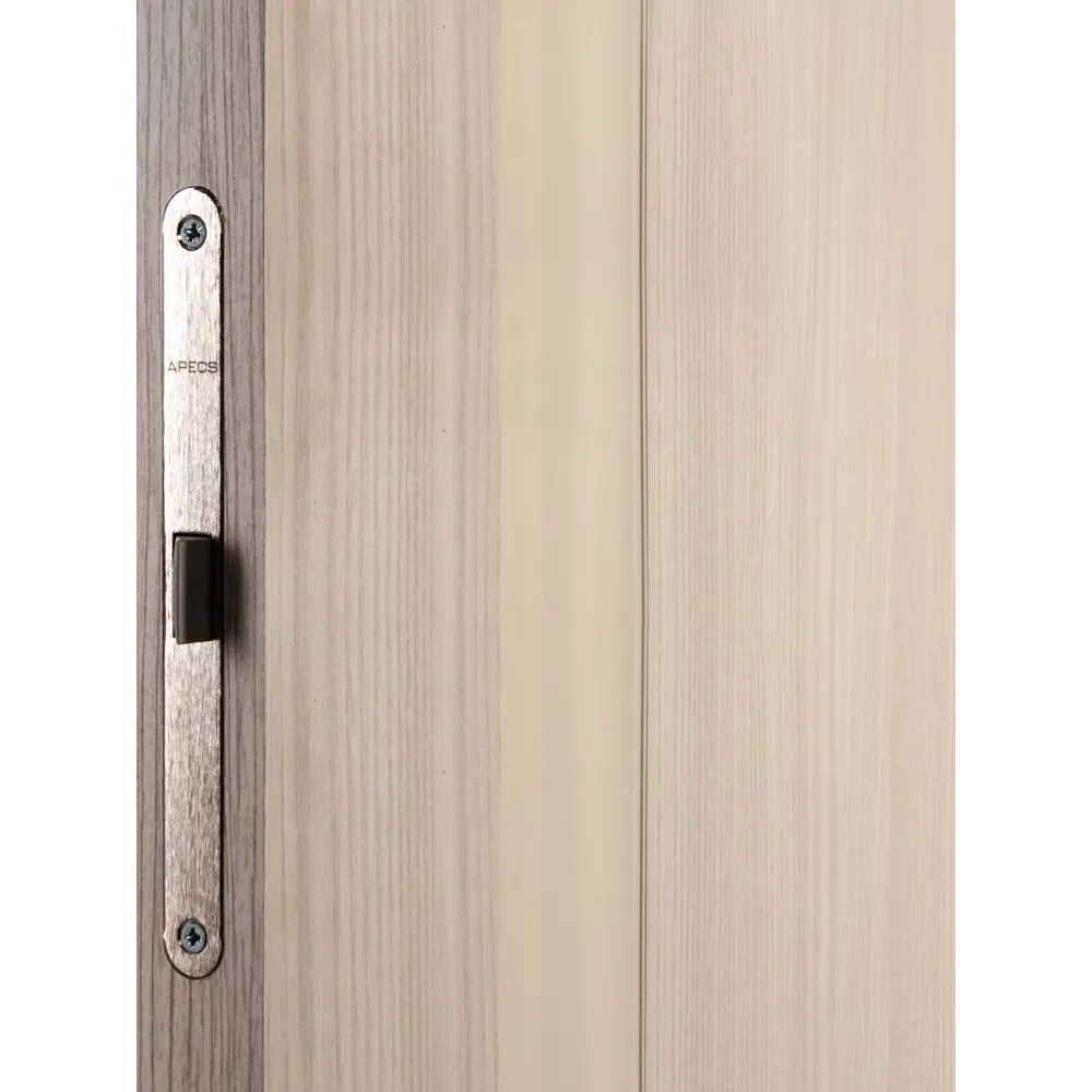 Дверь межкомнатная со стеклом Мирра 60x200 см Hardflex цвет ясень бора с замком и петлями МАРИО РИОЛИ STLM-2157815 - Вид №3