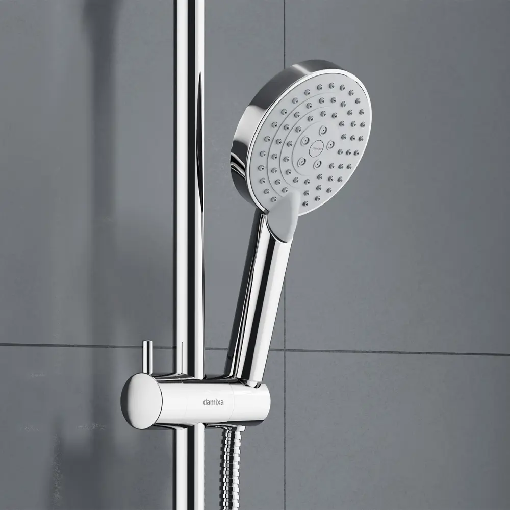 Набор из лейки шланга и штанги Damixa Willow 1 режим цвет хром STLM-2055813 - Вид №2