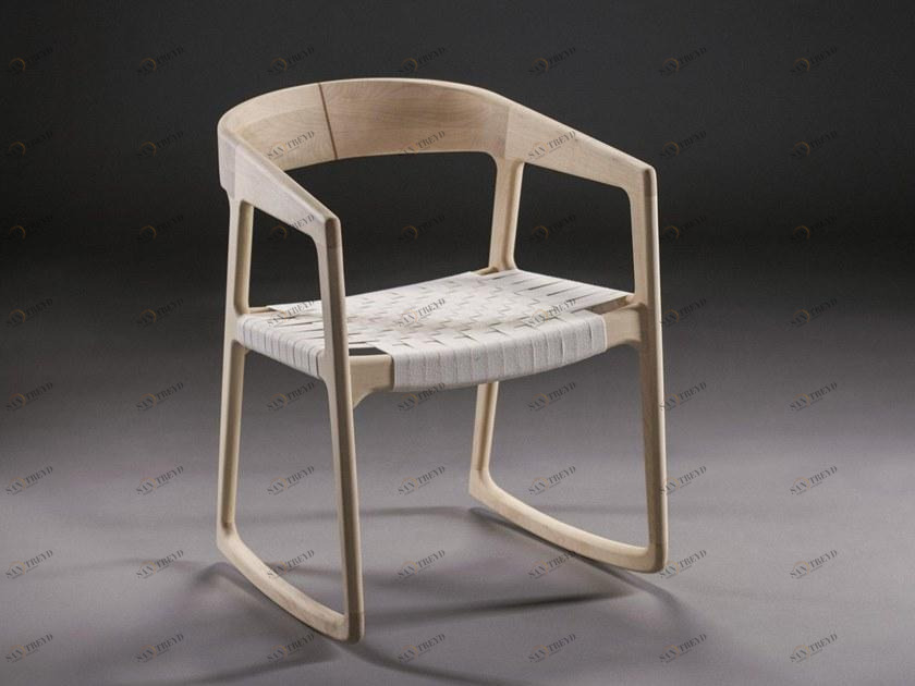 Artisan Кресло-качалка из массива дерева с подлокотниками Tesa Cctl5xxyy