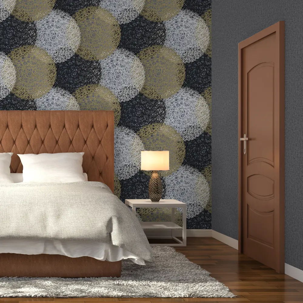 MONTE SOLARO Флизелиновые обои Samui глубокий черный 1.06 м 83236222 STLM-0039702 - Вид №5