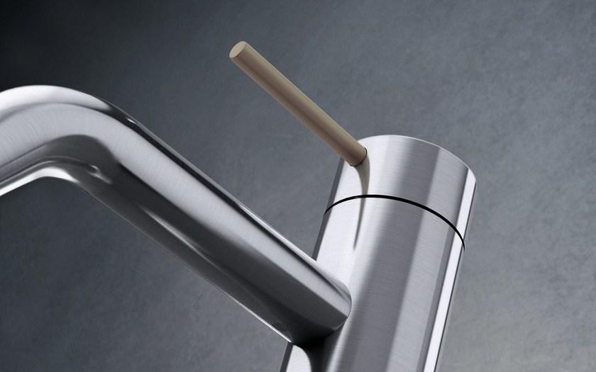 Radomonte Смеситель для раковины, однорычажный, настольный, из нержавеющей стали Toki Tki1 - Вид №8