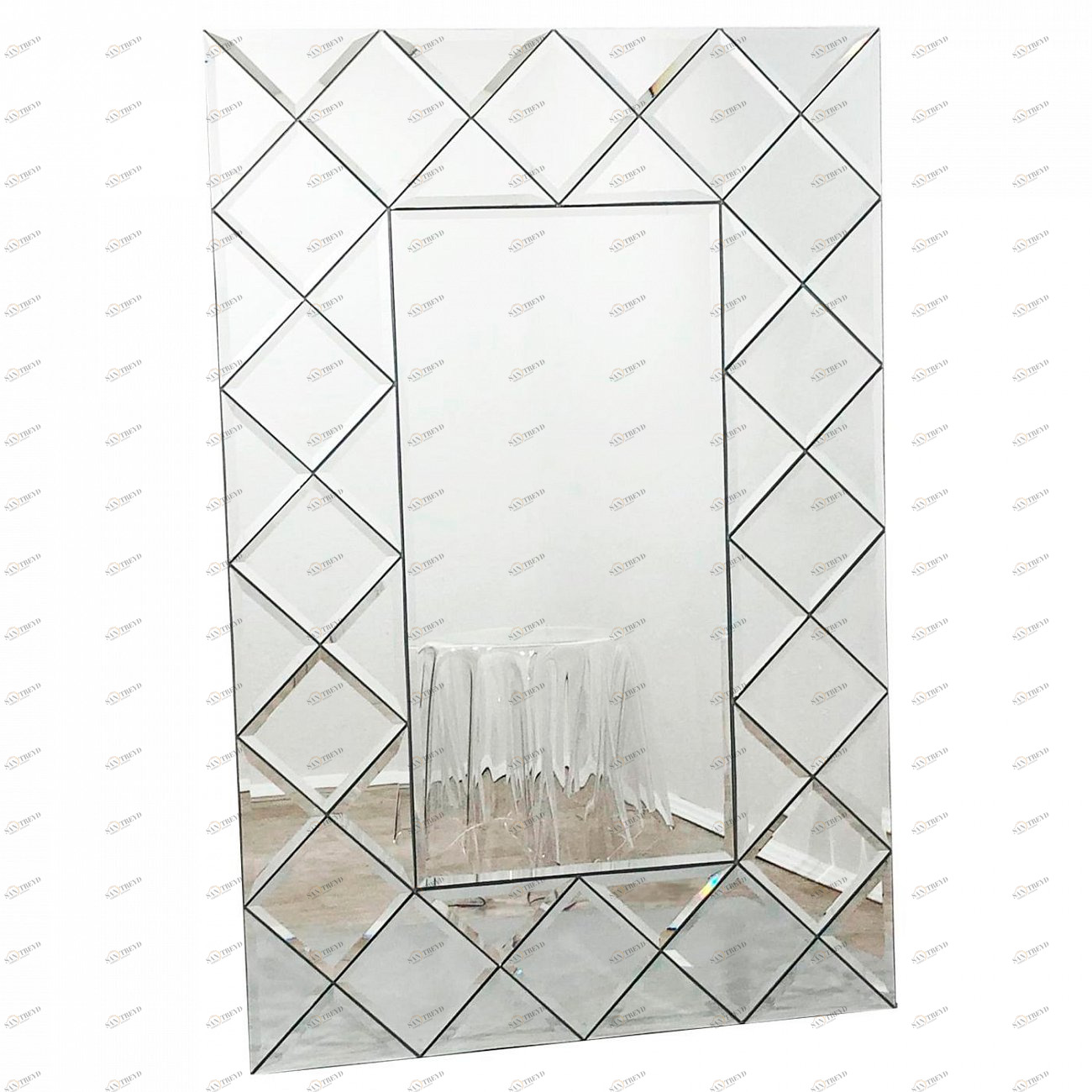 Зеркало венецианское с фацетом "Квин" GRAUM ДИЗАЙНЕРСКИЕ 304116 Зеркальный 