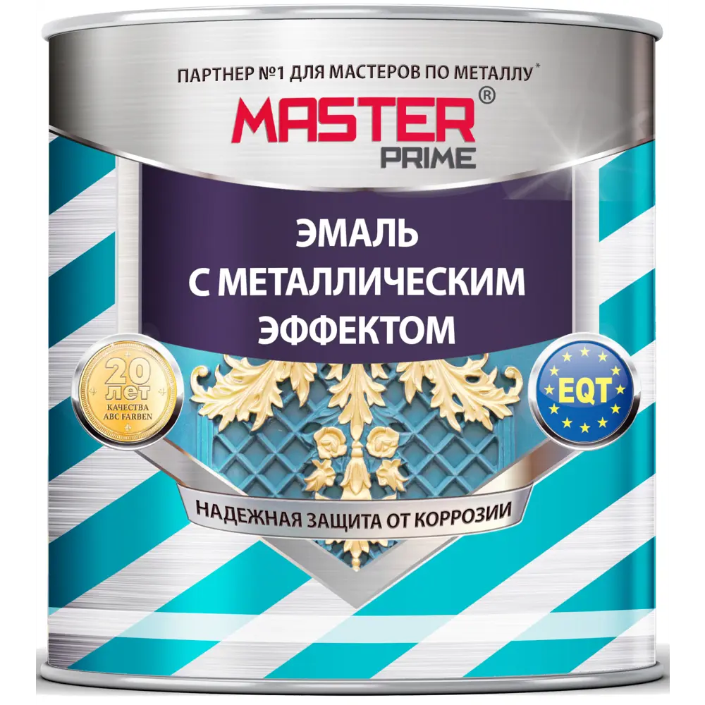 Эмаль Master Prime Шоколад с металлическим эффектом для защиты металла 2 л 83367851 STLM-0040581 - Вид №1
