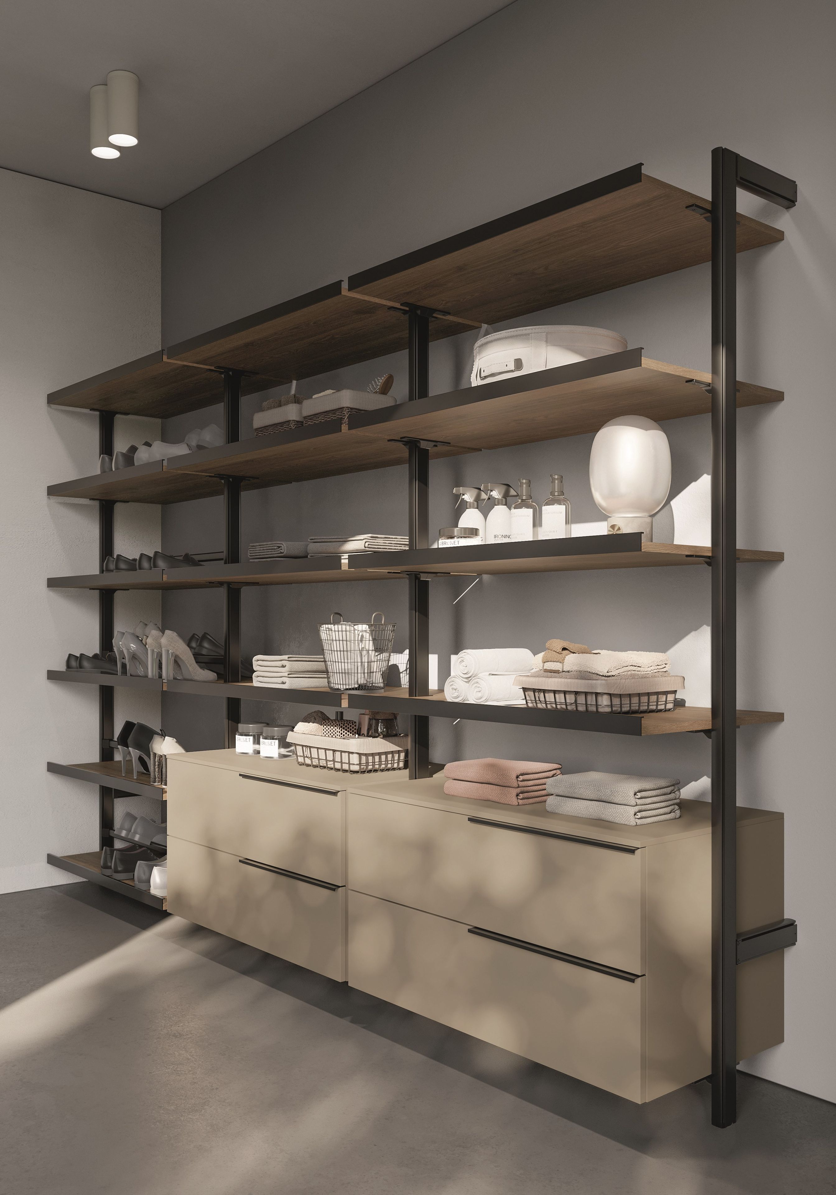 Модульный шкаф для белья Ideagroup пространство-время ARCH-00107486 - Вид №1