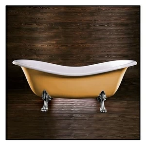 Ванна Akcjum Cleopatra WR-05-01-Ch-B овальная бежевая с хромированными ножками