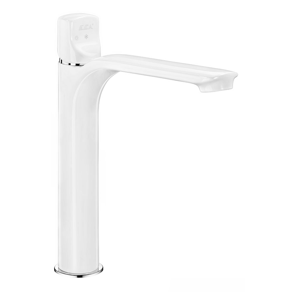 104108984st  Смеситель для раковины Myra High Type - Белый - Экономия воды Eca 