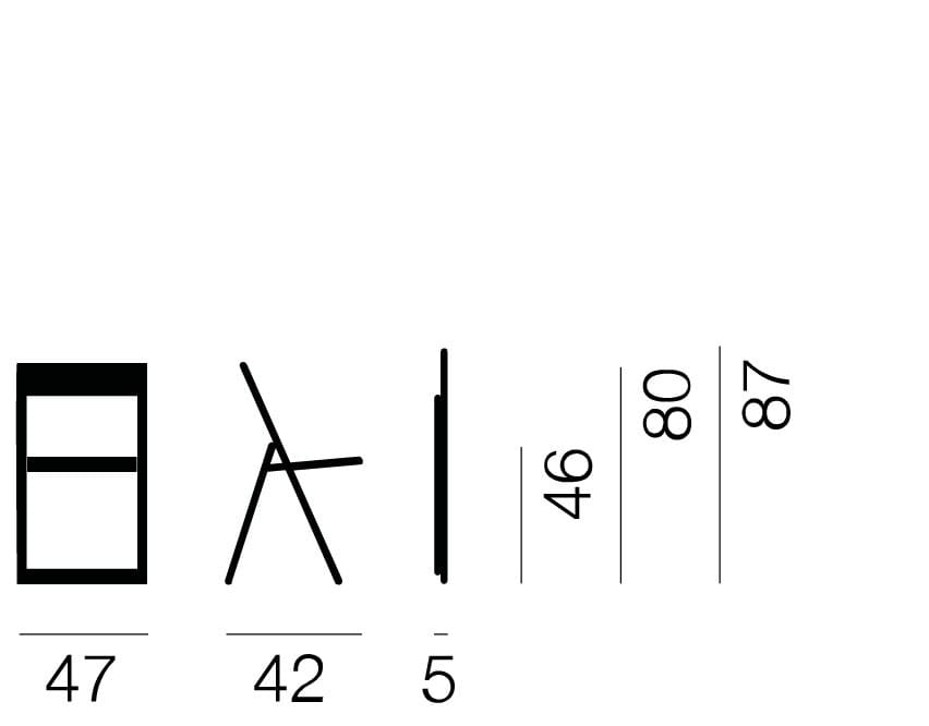 Складной стул из массива дерева Magis AVIVA ARCH-00012542 - Вид №4