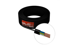 19813822 Кабель ВВГ-ПнгА-LS 3х2.5 черный 20м ULС0046 ULC