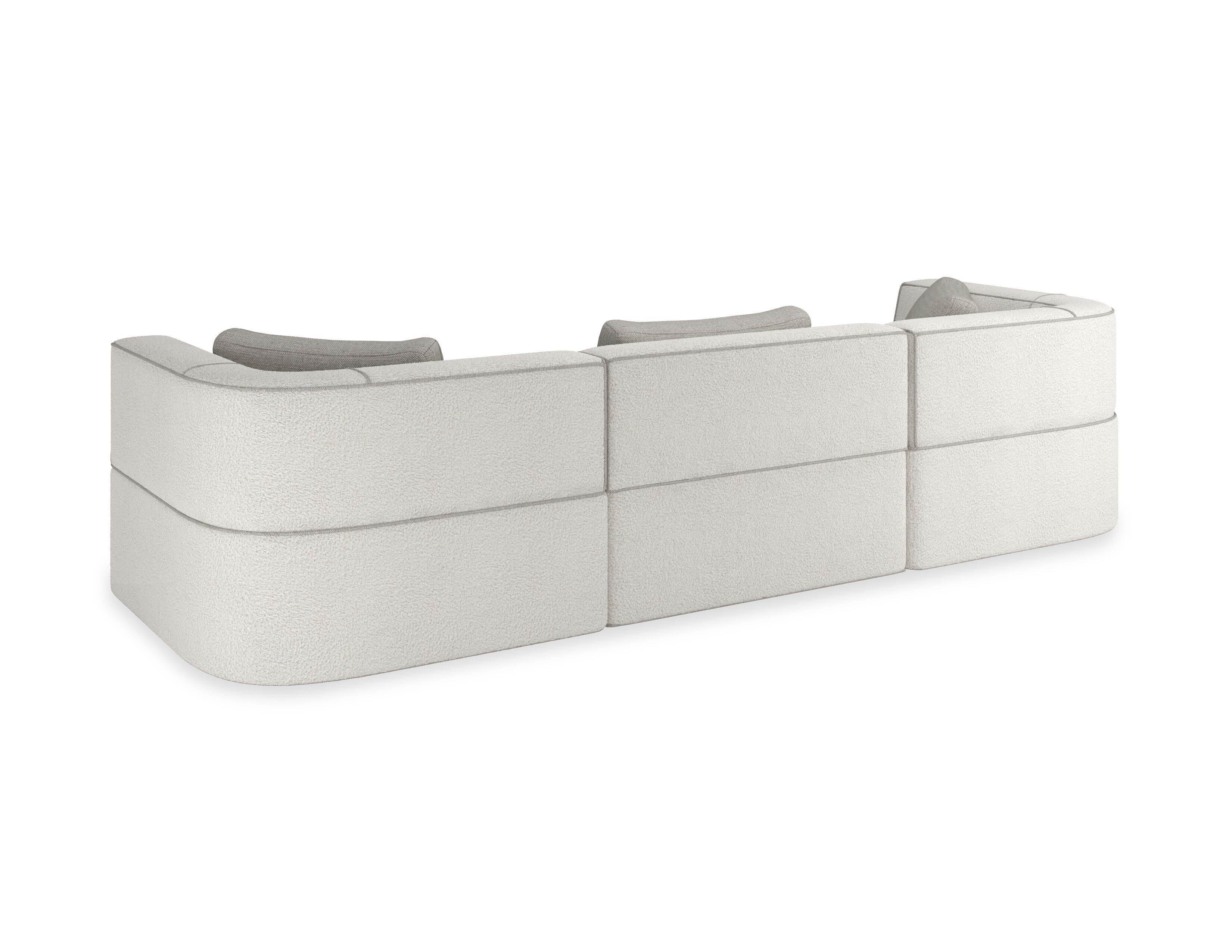 3-местный модульный линейный диван из нубука Caracole Марбелья ARCH-00022597 - Вид №9