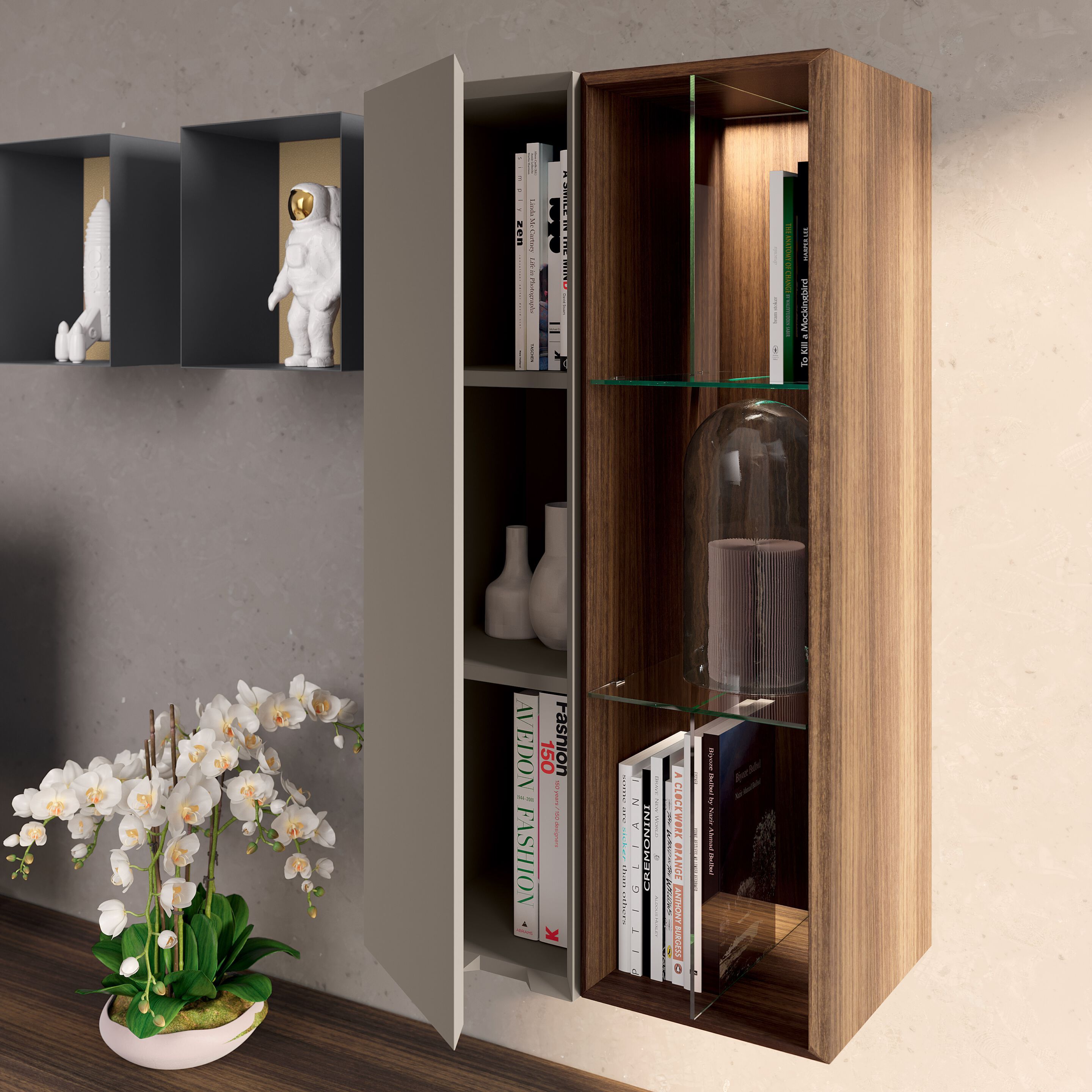 Деревянная секционная оборудованная стена Febal Casa QUARANTACINQUE ARCH-00139728 - Вид №5