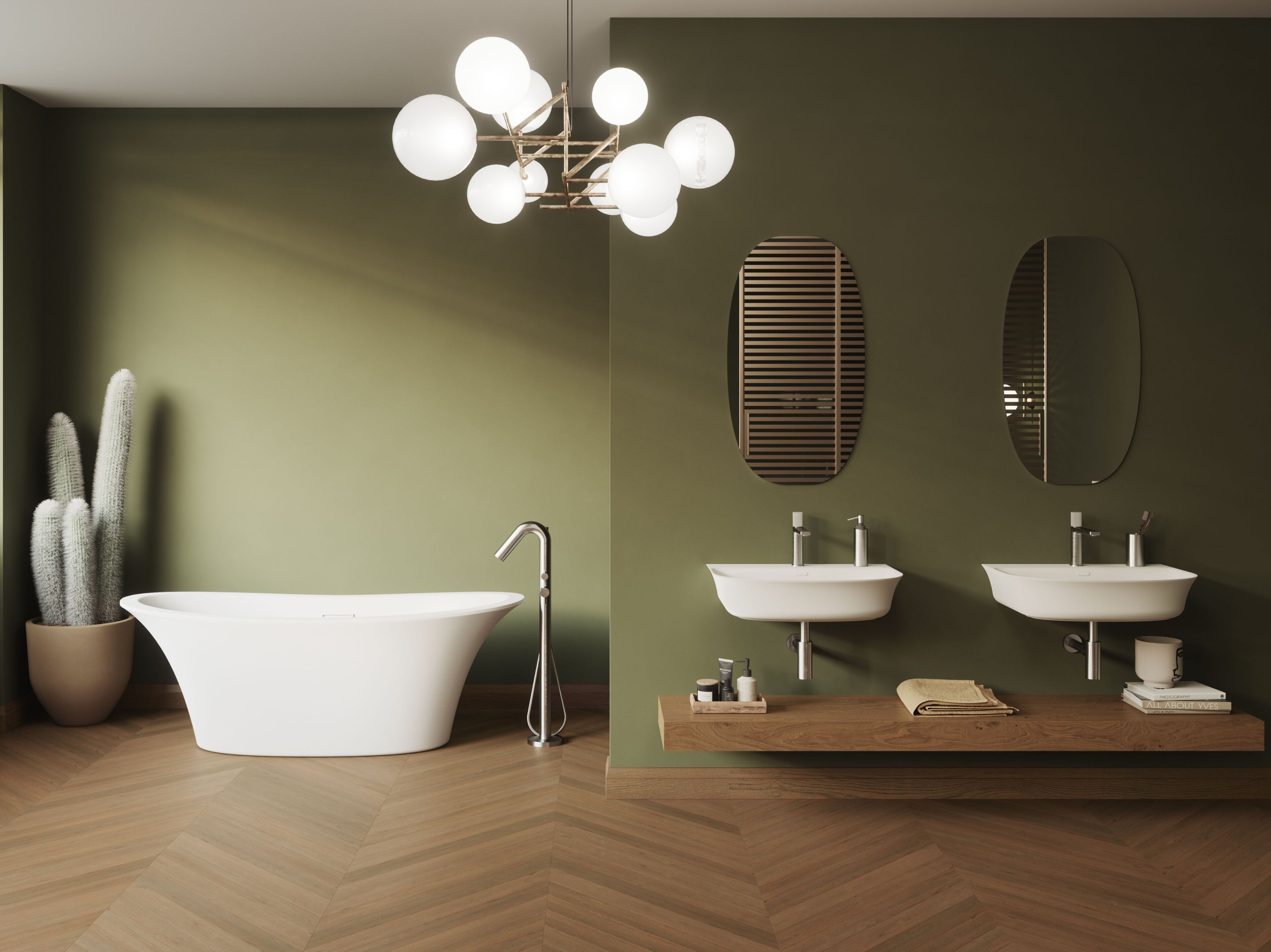 Полная мебель для ванной комнаты GSG Ceramic Design Flut ARCH-00115836