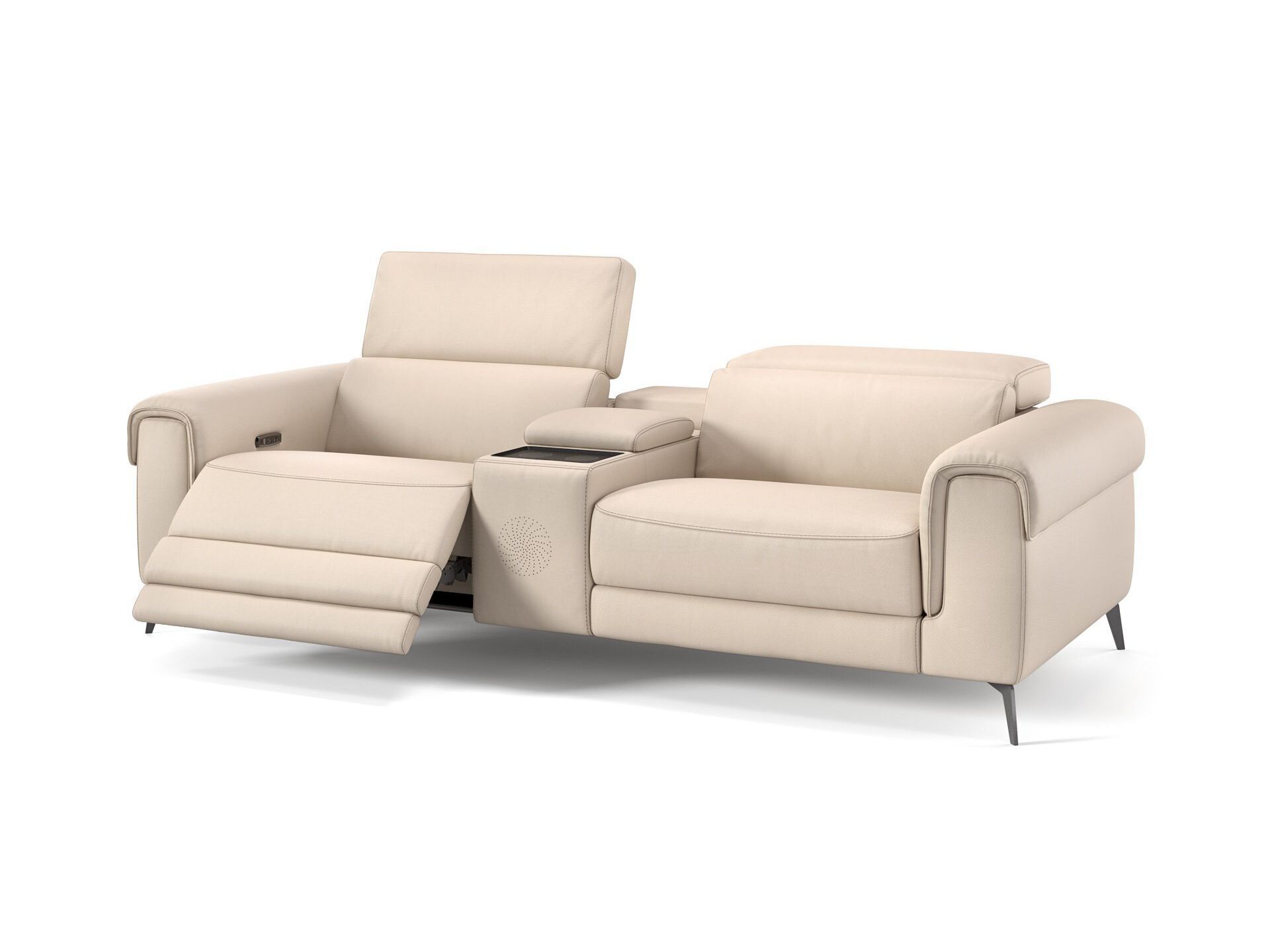 2 местный домашний кинотеатр кожаный диван Sofanella Visso ARCH-00078586 - Вид №1