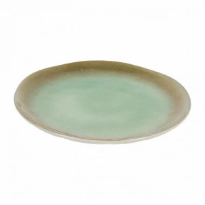 Тарелка керамическая столовая бело-зеленая Zain от La Forma LA FORMA ZAIN 00-3865088 Зеленый