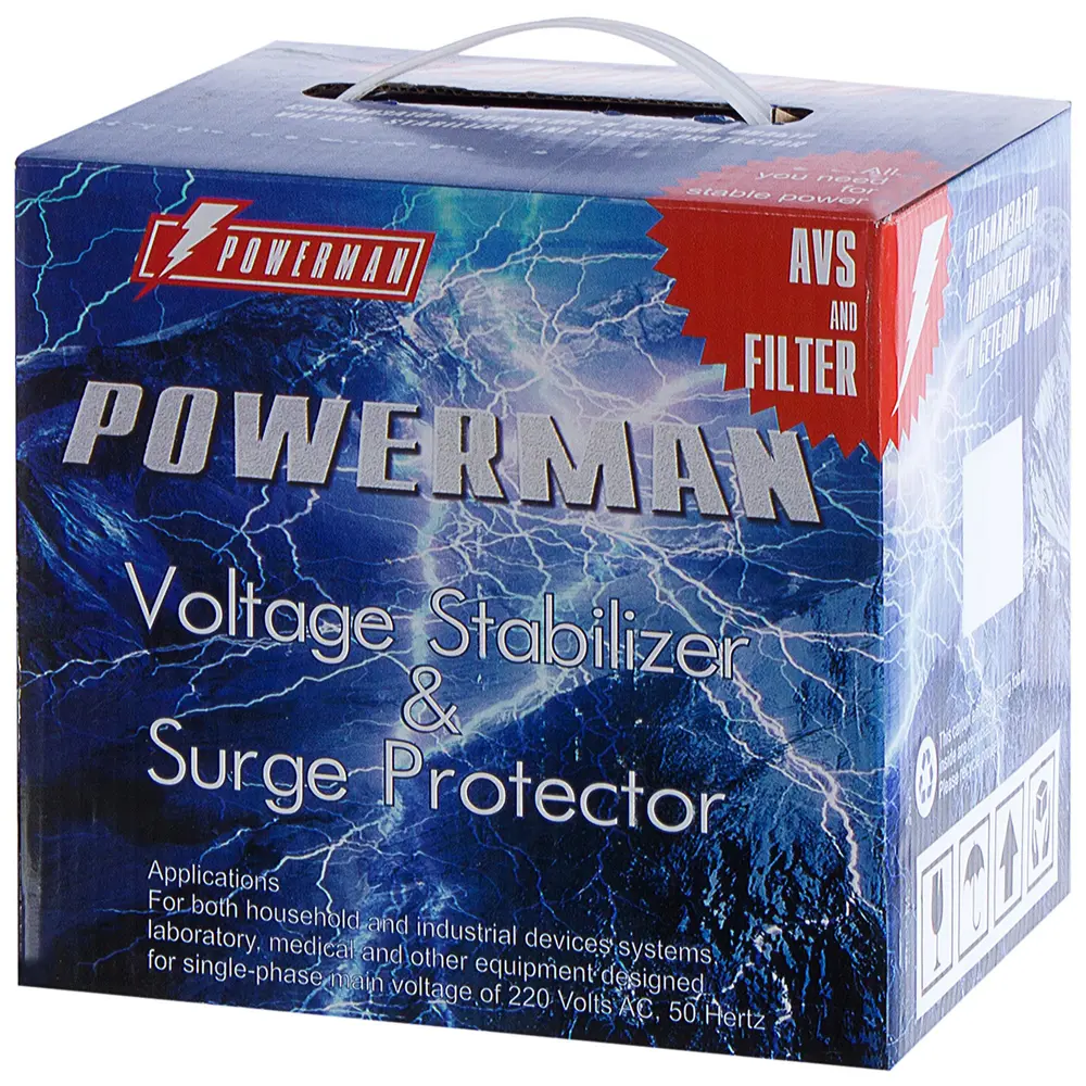 Стабилизатор напряжения Powerman AVS 1000С (Cube) 18622617 STLM-2188468  - Вид №2