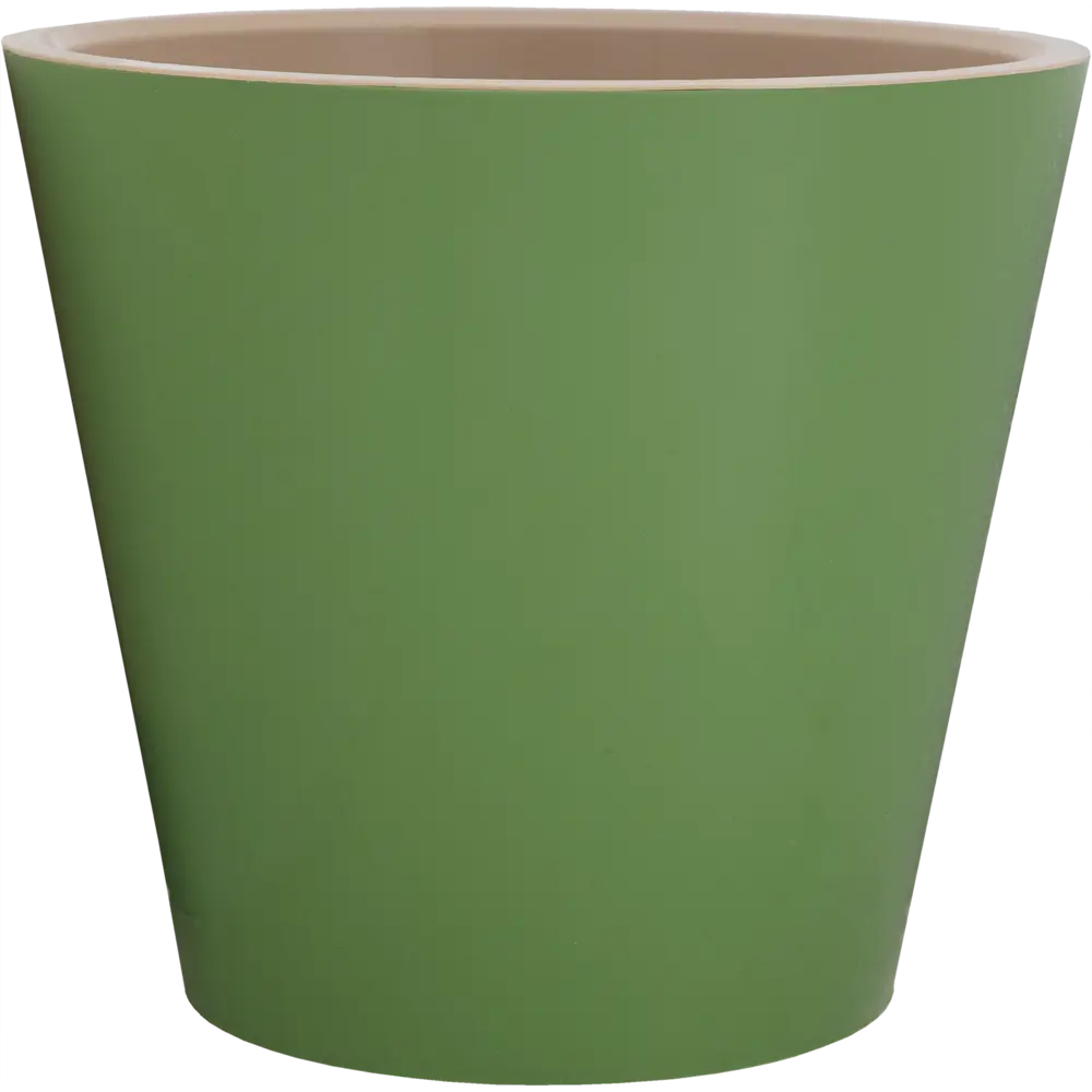 Горшок цветочный Ingreen London ø23 h20.8 см v5 л пластик оливковый STLM-2017608